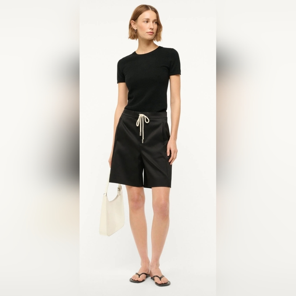 Staud SEALED! NWT! The Mendoza Short in Black. Sz 10 R2S!!